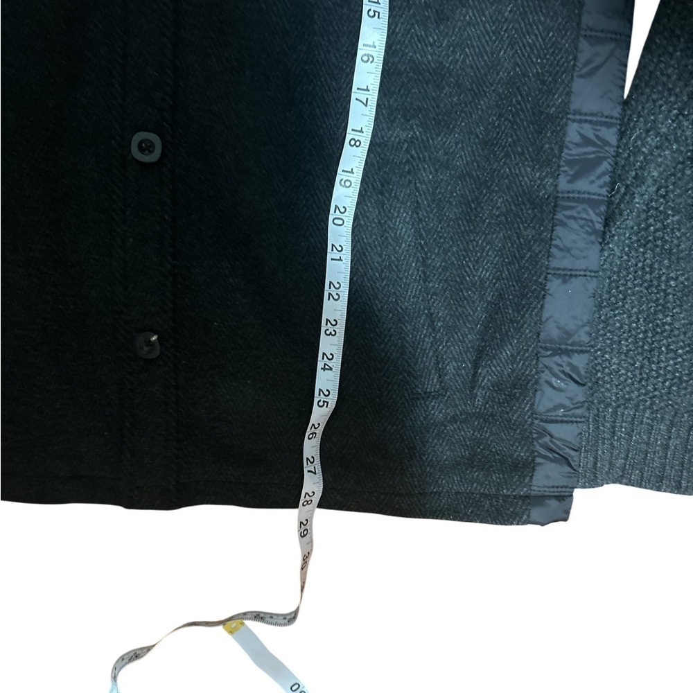 New Robert Graham Prof Hinkle Grey Herringbone Knit Sleeve Shirt Jacket M - Picture 8 of 8